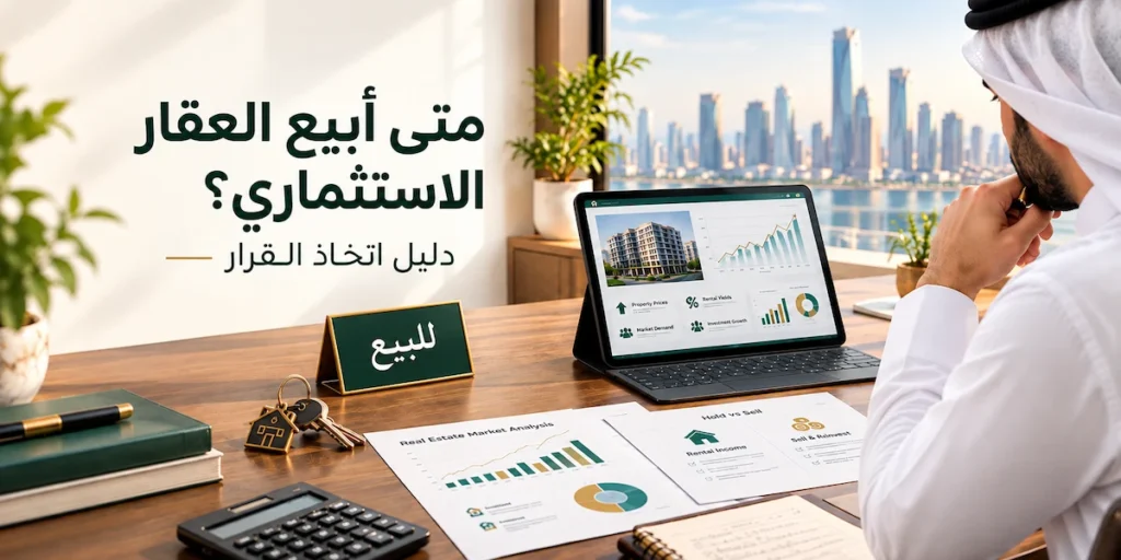 متى أبيع العقار الاستثماري