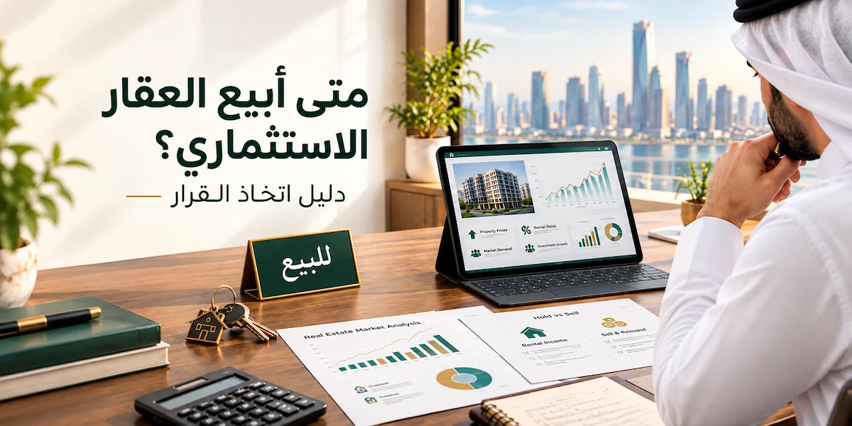 متى أبيع العقار الاستثماري