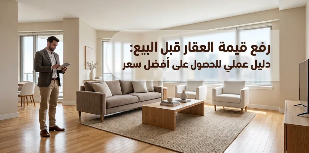 رفع قيمة العقار قبل البيع